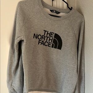 The North Face Light Gray Crewneck Sweatshirt